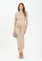 ALMA SANCHEZ Abito midi Acaico nude da donna con applicazioni di micro strass AS2526100RT 063 ALMA SANCHEZ 