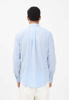 TOMMY HILFIGER Camicia a manica lunga TH Flex azzurra da uomo con motivo a righe MW0MW41399 0A4 TOMMY HILFIGER 