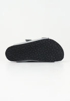 BIRKENSTOCK Ciabatte Arizona argento da bambina con glitter 1029468 . BIRKENSTOCK 