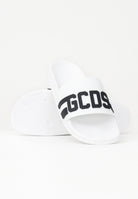 GCDS Ciabatte bianche da uomo con logo B1EU4901AG8 91 GCDS 