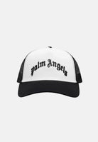 PALM ANGELS Cappello con visiera bianco e nero per uomo e donna con logo BK00CMZ0988 1 PALM ANGELS 