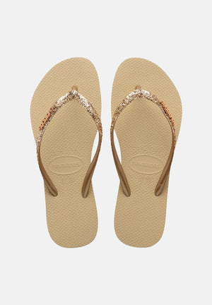 HAVAIANAS Infradito Slim Glitter II sabbia da donna 4146975 0154 HAVAIANAS 