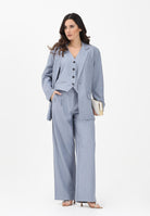 ONLY Pantalone elegante azzurro polvere da donna 15336761 VIIN ONLY 