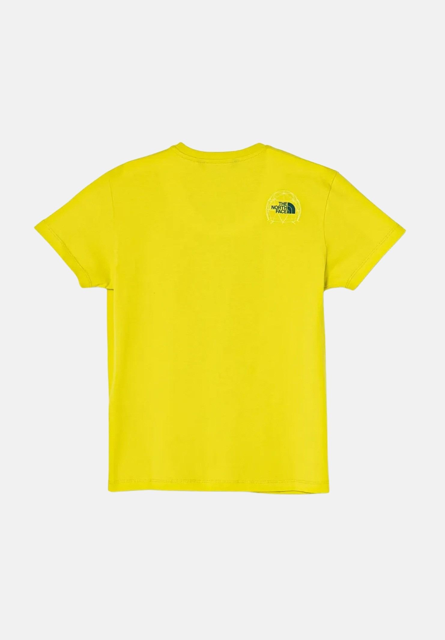 THE NORTH FACE T-shirt a manica corta Relaxed Graphic gialla per bambino e bambina NF0A8AXGJE31 . THE NORTH FACE 