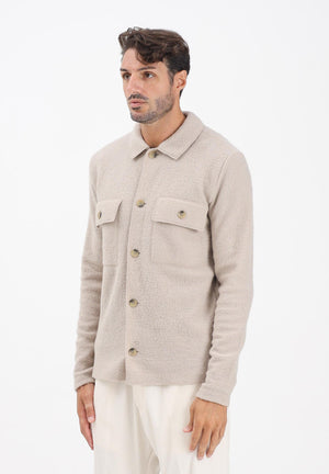 SELECTED HOMME Cardigan beige da uomo 16098580 PureCashmere SELECTED HOMME 