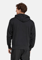 ADIDAS PERFORMANCE Felpa con cappuccio Essentials 3 Stripes nera da uomo JD1874 . ADIDAS PERFORMANCE 