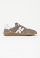 ELISABETTA FRANCHI Sneakers argilla e avorio da donna con logo SA61G61E2 FC5 ELISABETTA FRANCHI 