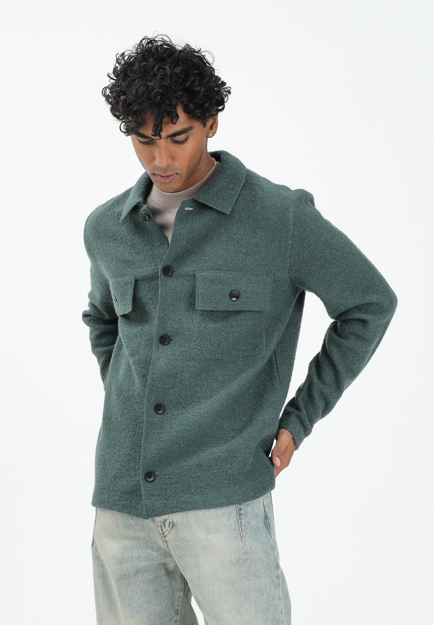 SELECTED HOMME Cardigan verde bosco da uomo 16098580 DeepForest SELECTED HOMME 