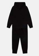 Tuta nera da neonato con logo a contrasto 65C651 K5X JORDAN 