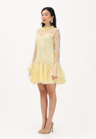 ODI ODI Abito corto giallo da donna in pizzo e tulle BACOLI110S6 D9 ODI ODI 