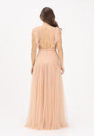 ELISABETTA FRANCHI Abito lungo nude da donna in tulle AR80J62E2 EA1 ELISABETTA FRANCHI 