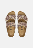 BIRKENSTOCK Sandalo Arizona Leo Sandcastle beige e marrone unisex. 1033330 . BIRKENSTOCK 