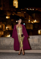 SIMONA CORSELLINI Cappotto lungo bordeaux da donna A25CPCPV0101-C00177 V0741 SIMONA CORSELLINI 