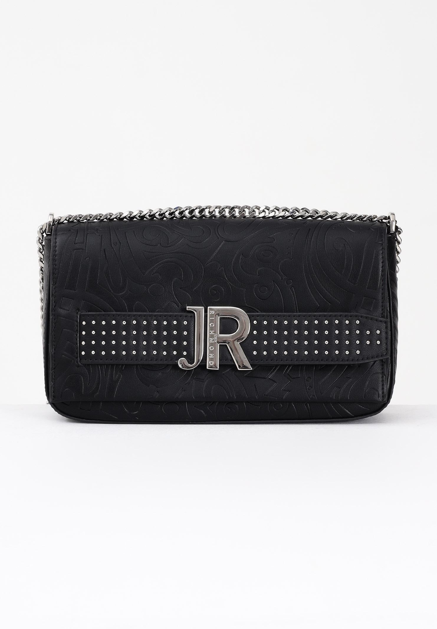 RICHMOND Borsa a tracolla nera da donna con logo JR RWA25189BO BL RICHMOND 