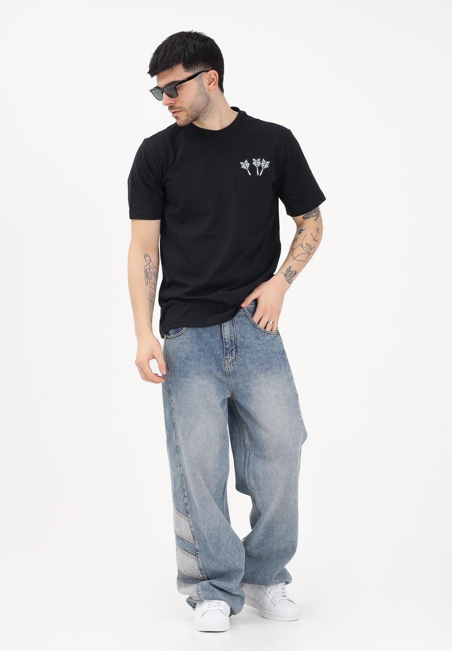 ADIDAS PERFORMANCE T-shirt a manica corta NOVELTY DART nera da uomo JZ5040 . ADIDAS PERFORMANCE 