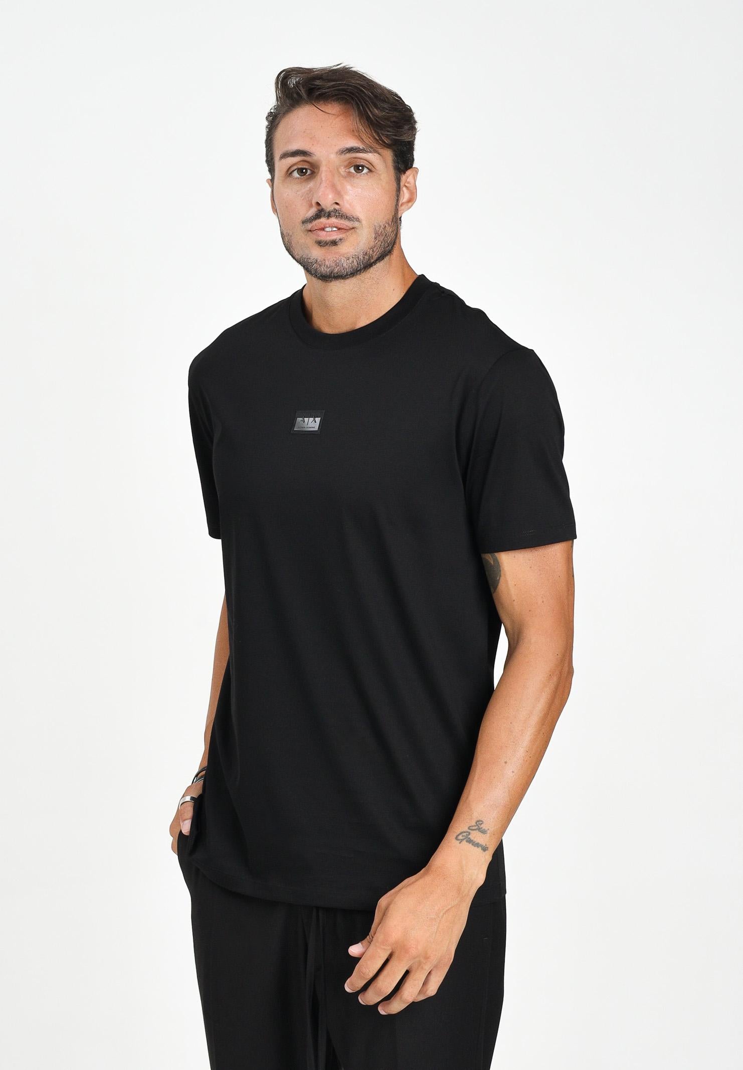 ARMANI EXCHANGE T-shirt a manica corta nera da uomo con logo XM001479AF10364 UC001 ARMANI EXCHANGE 