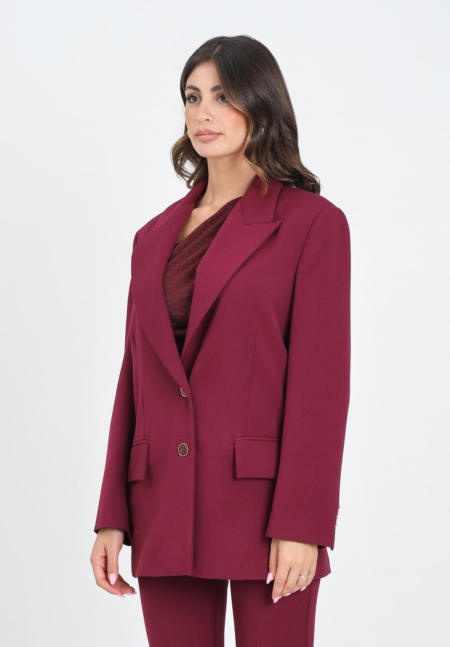 SIMONA CORSELLINI Giacca bordeaux da donna A25CPGI00701-C00011 V0741 SIMONA CORSELLINI 