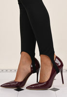 VICOLO Leggings nero da donna con staffa alla caviglia UF0119 NE VICOLO 