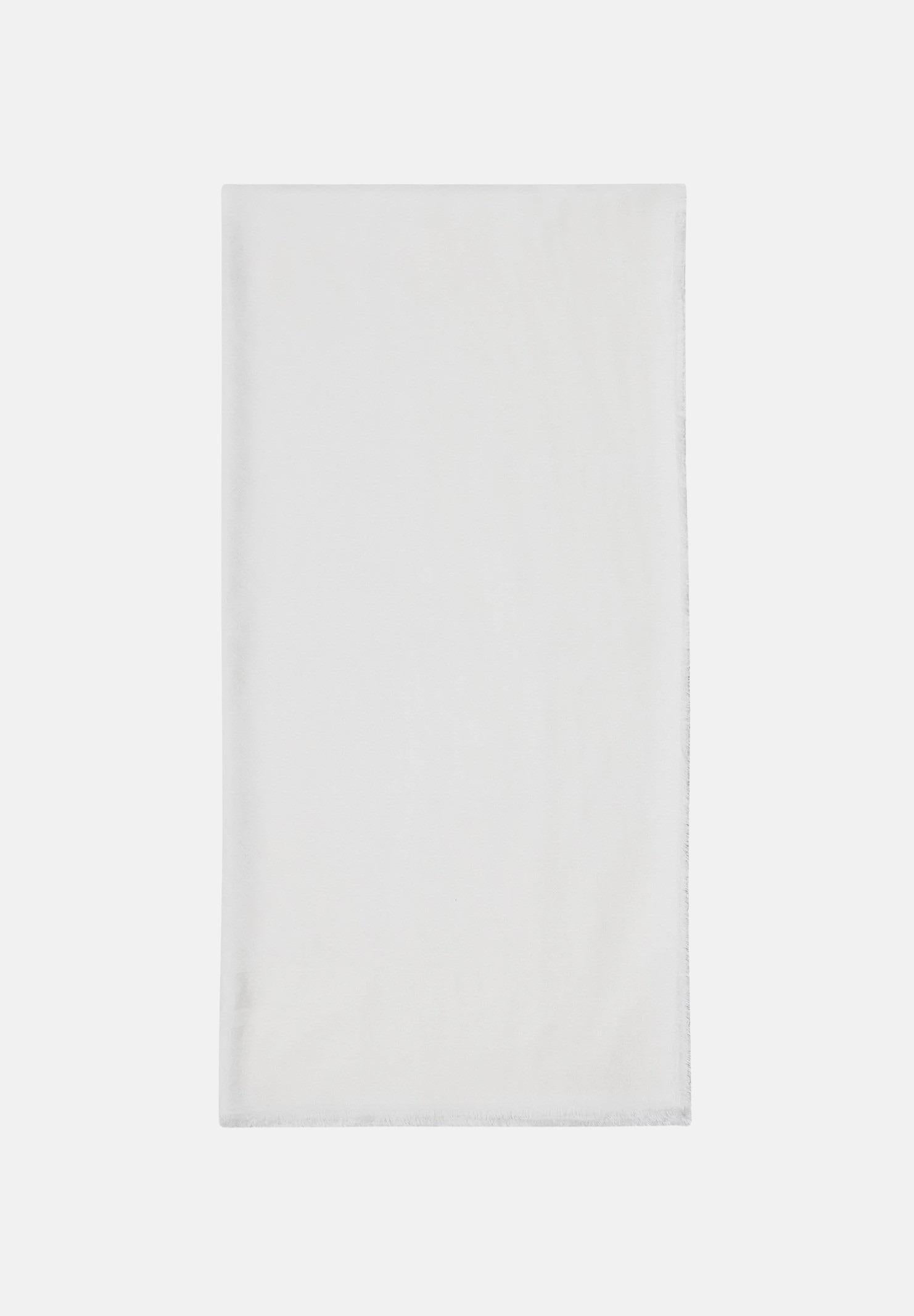 ELISABETTA FRANCHI Pashmina bianca da donna con lavorazione jacquard a rombi SC03F51E2 360 ELISABETTA FRANCHI 