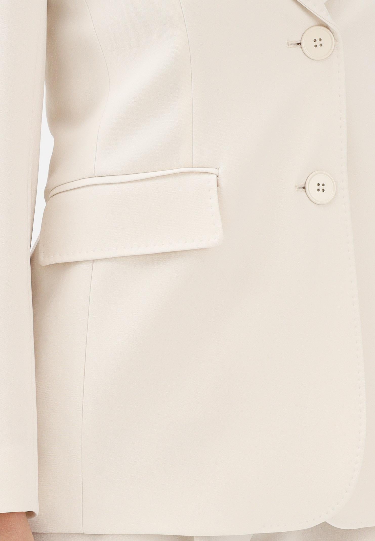 MAX MARA Giacca monopetto Linz panna da donna 2616041055600 060 MAXMARA 