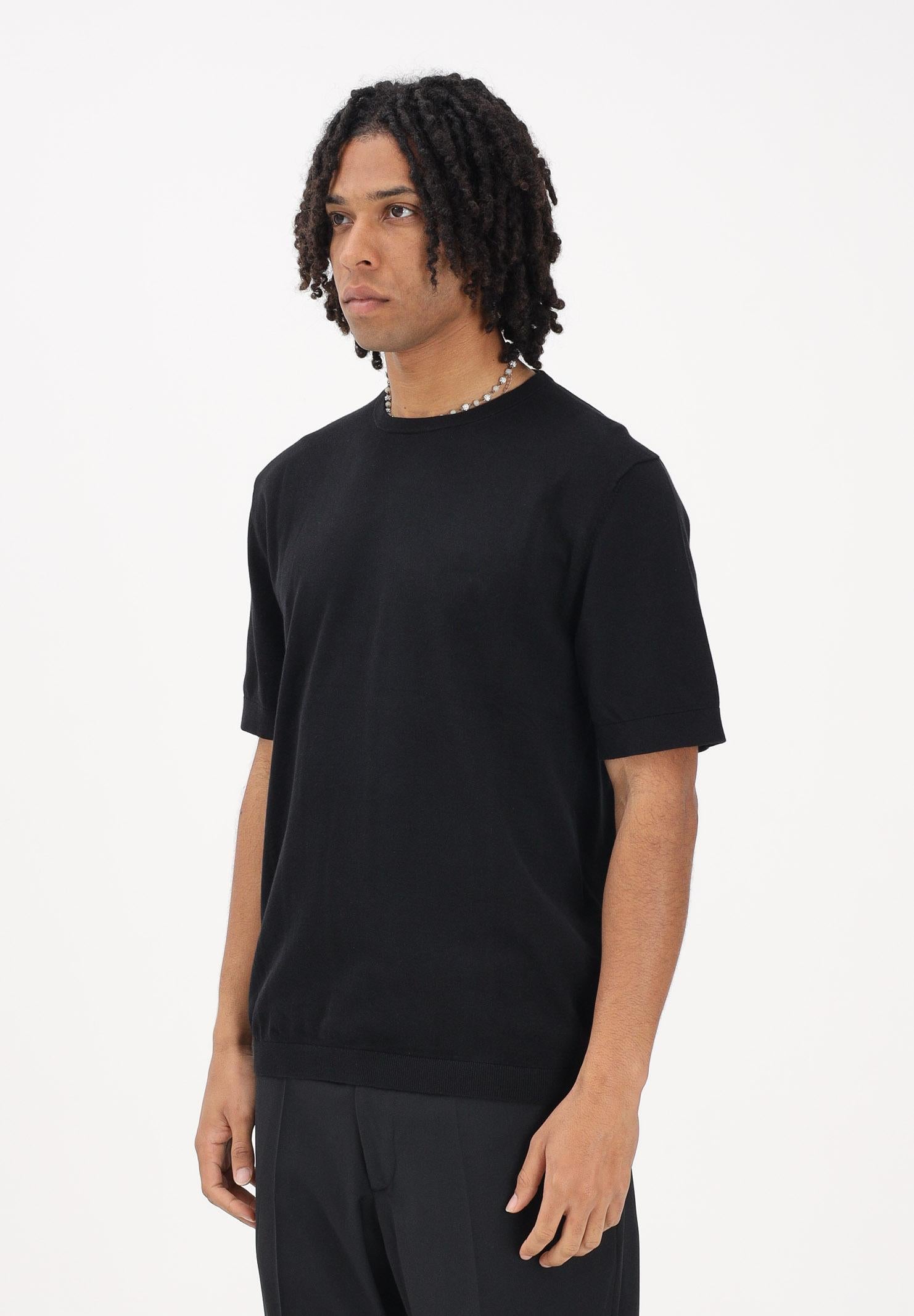 SELECTED HOMME Maglia a manica corta nera da uomo 16099828 BL SELECTED HOMME 