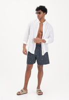 LACOSTE Shorts mare blu da uomo con stampa coccodrillo MH1849 IY8 LACOSTE 