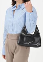 MARNI Borsa a mano Diamond nera da donna con motivo floreale ricamato M01837M00TK 0M900 MARNI 