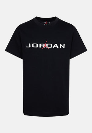 JORDAN T-shirt a manica corta Air Stretch nera per bambino e bambina 95D628 023 JORDAN 