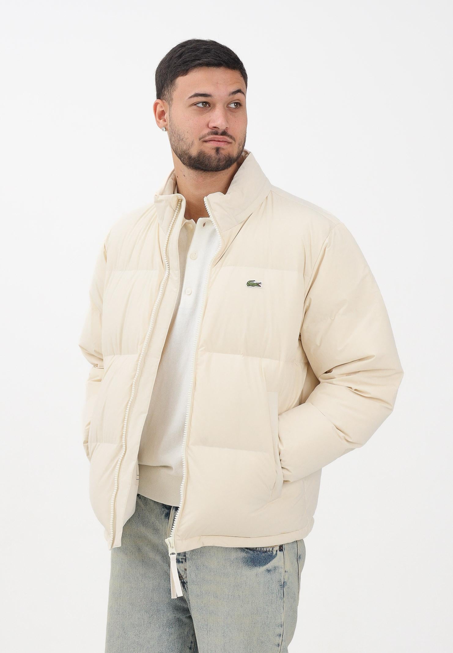 LACOSTE Piumino panna da uomo BH5154 XFJ LACOSTE 