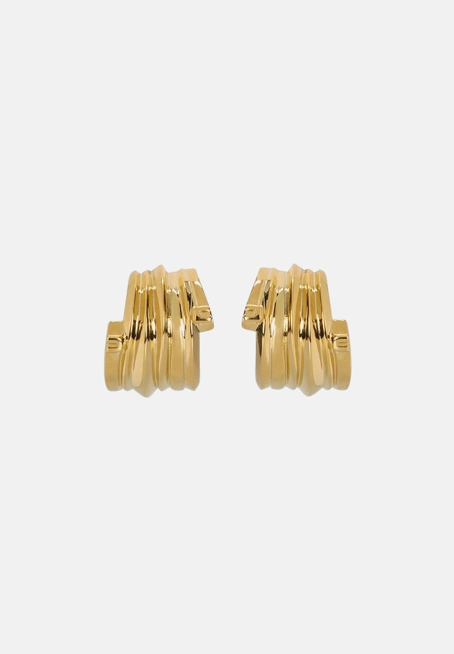 ELISABETTA FRANCHI Orecchini oro da donna con micro-dettagli logo OR02A61E2 U95 ELISABETTA FRANCHI 