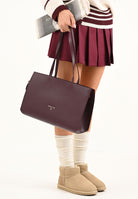 PATRIZIA PEPE Shopper bordeaux da donna 8B0236L001 M536 PATRIZIA PEPE 