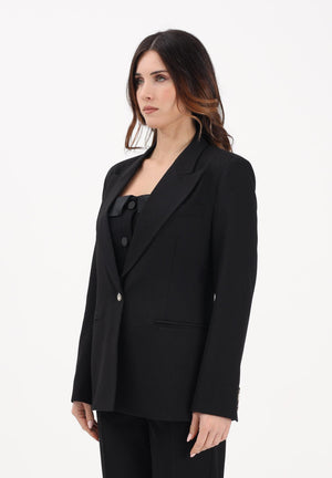 VICOLO Giacca nera da donna dal taglio sartoriale TAB0246 A99 VICOLO 