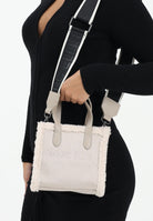 MARC ELLIS Borsa a mano Buby Suede S in morbido suede beige da donna BUBY-SUEDE-S TA MARC ELLIS 