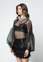 SANTAS Blusa LEMON PIE nera da donna PV25015 NERO SANTAS 