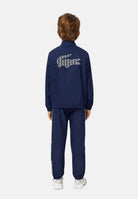 Tuta blu da bambino con logo WJ2450 525 LACOSTE 