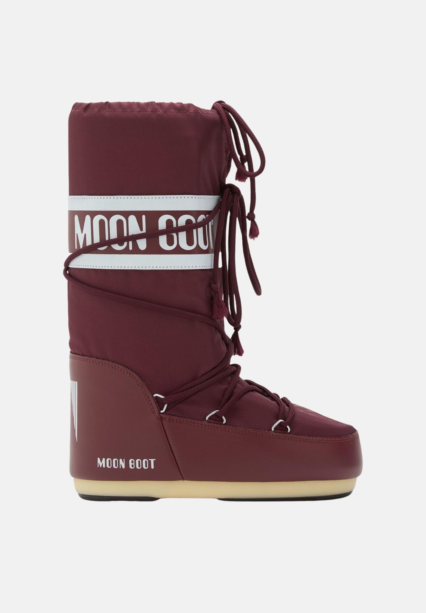 MOON BOOT Stivali da neve ICON bordeaux per uomo e donna 80D1400440 D013 MOON BOOT 