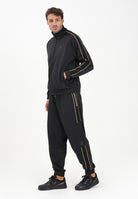 EA7 Pantalone sportivo nero da uomo con bande laterali e logo 7M000622AF17089 UC001 EA7 