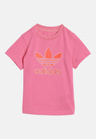 ADIDAS ORIGINALS T-shirt a manica corta rosa da neonato con stampa Trefoil JX9004  ADIDAS ORIGINALS 