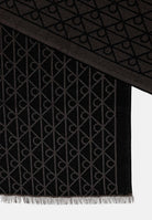 CALVIN KLEIN Pashmina nera da donna con motivo monogram LV04D8064G BAY CALVIN KLEIN 