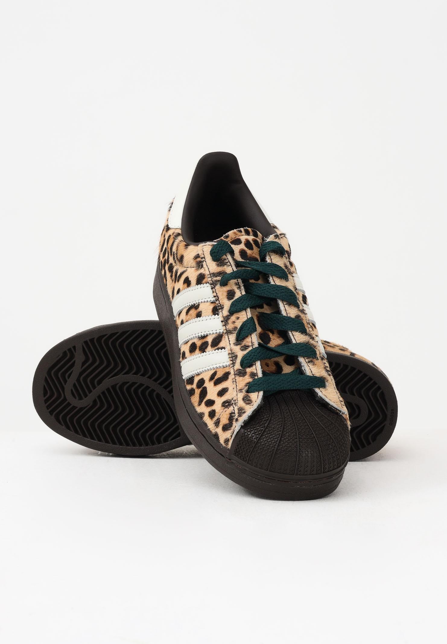ADIDAS ORIGINALS Sneakers SUPERSTAR II leopardate e marroni per uomo e donna KI4203 . ADIDAS ORIGINALS 