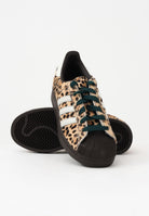 ADIDAS ORIGINALS Sneakers SUPERSTAR II leopardate e marroni per uomo e donna KI4203 . ADIDAS ORIGINALS 