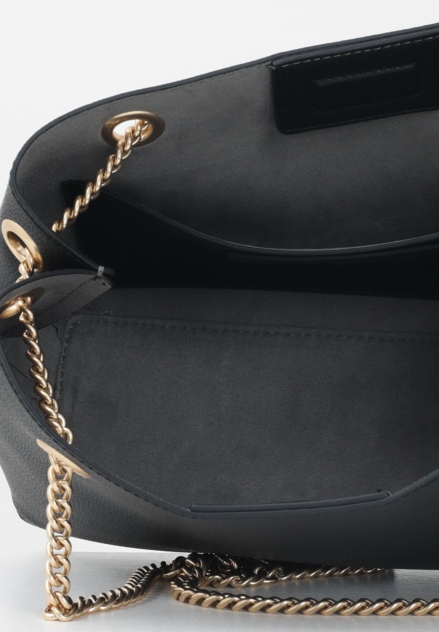 CALVIN KLEIN Borsa a spalla nera da donna con logo LV04F3205G UB1 CALVIN KLEIN 