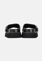 PINKO Ciabatte nere da donna in nappa intrecciata con anelli metallici SD0537P003Z99 Z99 PINKO 