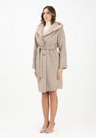 VICOLO Cappotto beige da donna con dettagli trapuntati TF0028 BE VICOLO 