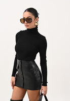 ONLY Maglioncino a collo alto nero da donna 15165075 Black ONLY 