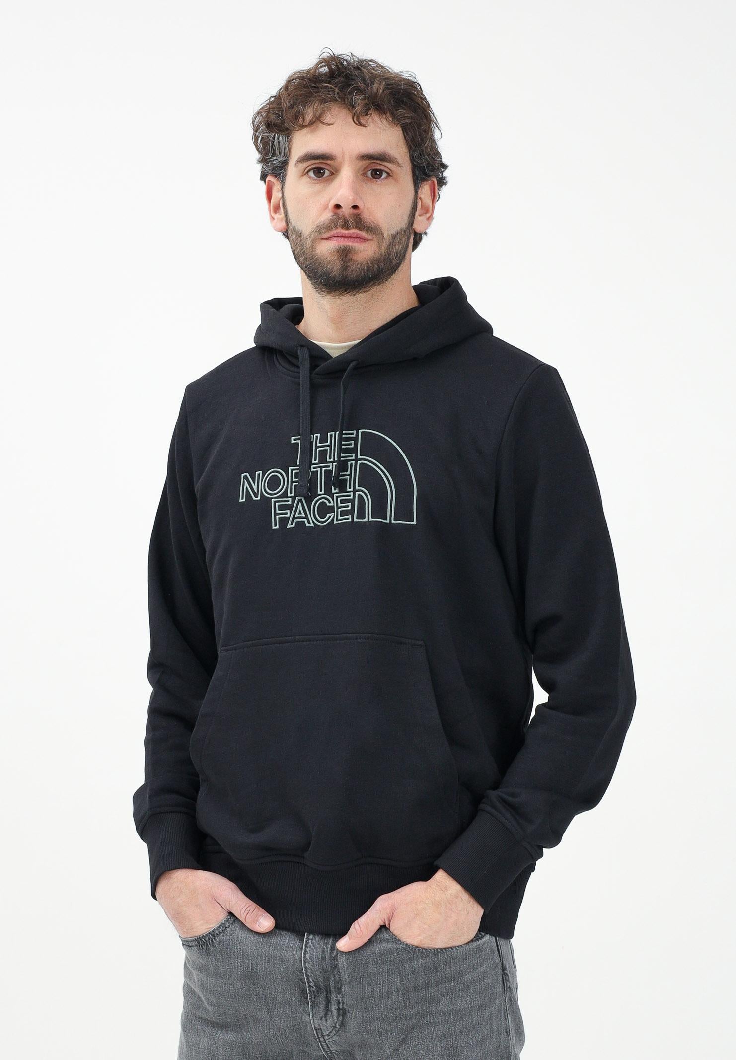 THE NORTH FACE Felpa con cappuccio Drew Peak Light nera da uomo NF0A8C1BASW1 . THE NORTH FACE 