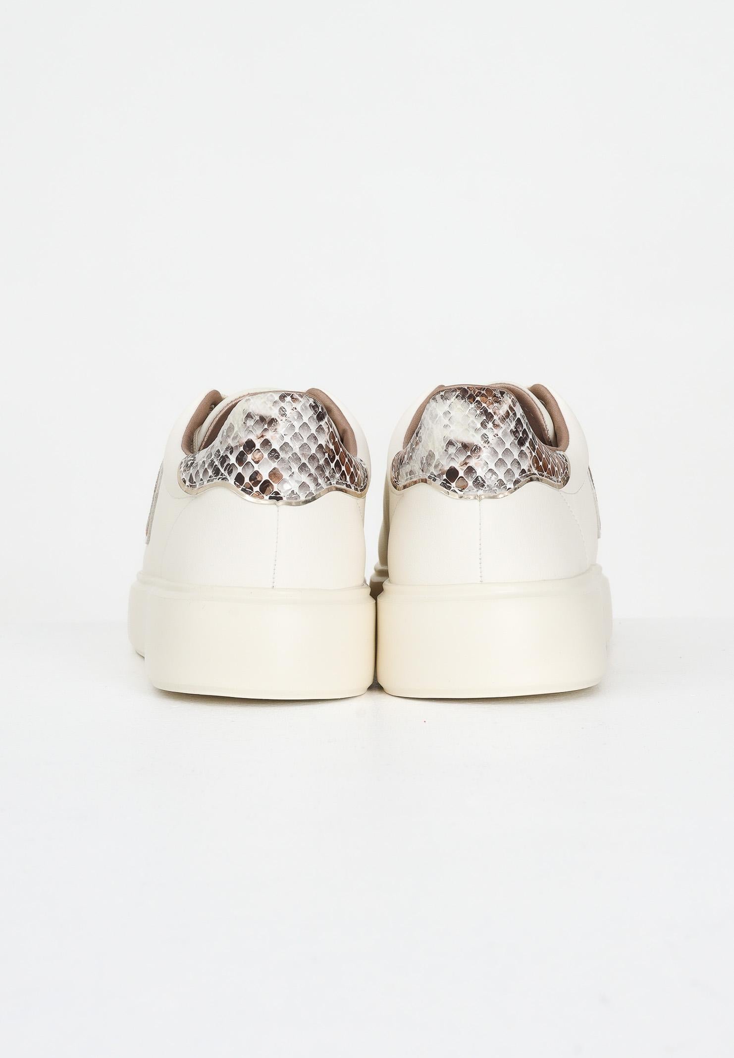 BLAUER Sneakers panna da donna con logo e inserto pitonato F5VENUS01PYT CREPYT BLAUER 