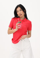 TOMMY JEANS Polo a manica corta rosso fragola da donna DW0DW20160 XK3 TOMMY JEANS 