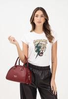 VICOLO T-shirt a manica corta bianca da donna con stampa RF0444 BI VICOLO 