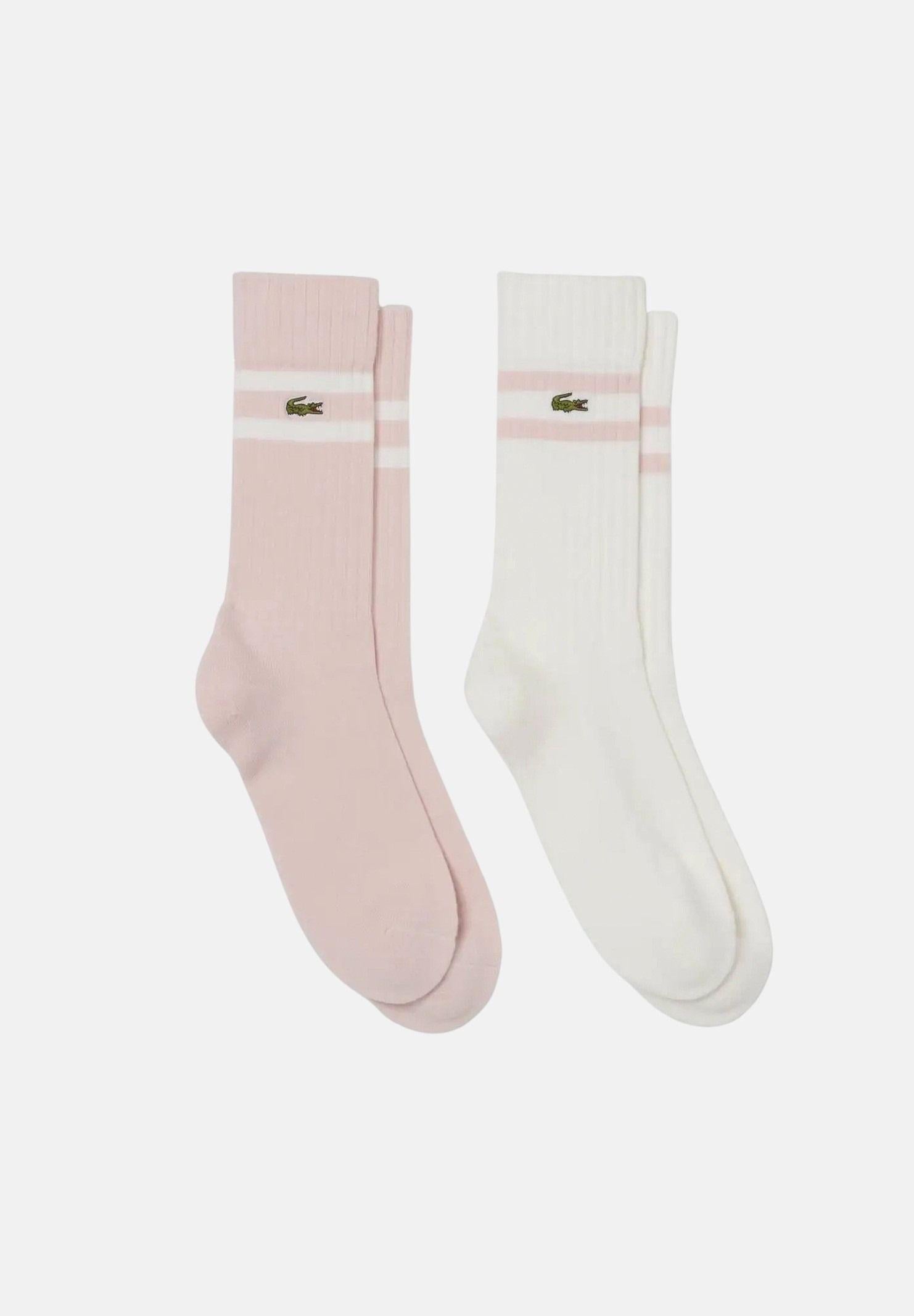 LACOSTE Calzini (2paia) bianchi e rosa per uomo e donna RA6842 R80 LACOSTE 